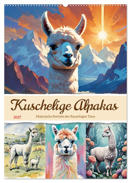 Kuschelige Alpakas (CALVENDO Wandkalender 2027)