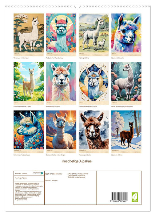 Kuschelige Alpakas (CALVENDO Premium Wandkalender 2027)