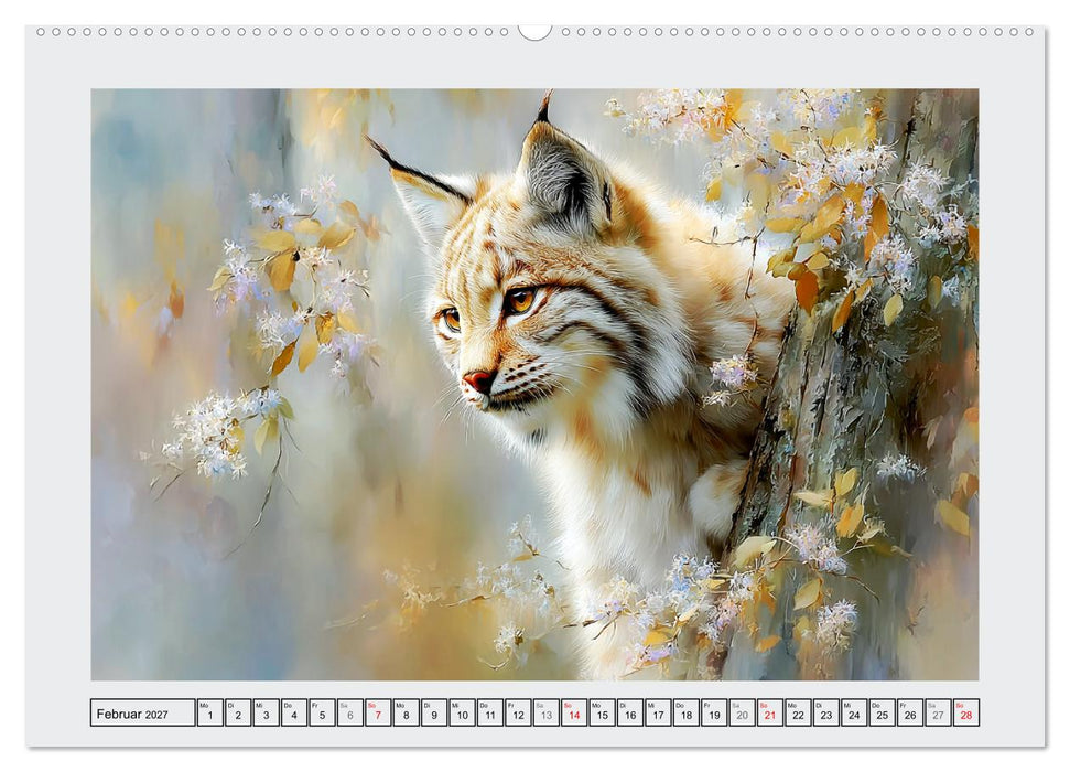 Luchse. Meister der Tarnung im Wald (CALVENDO Wandkalender 2027)