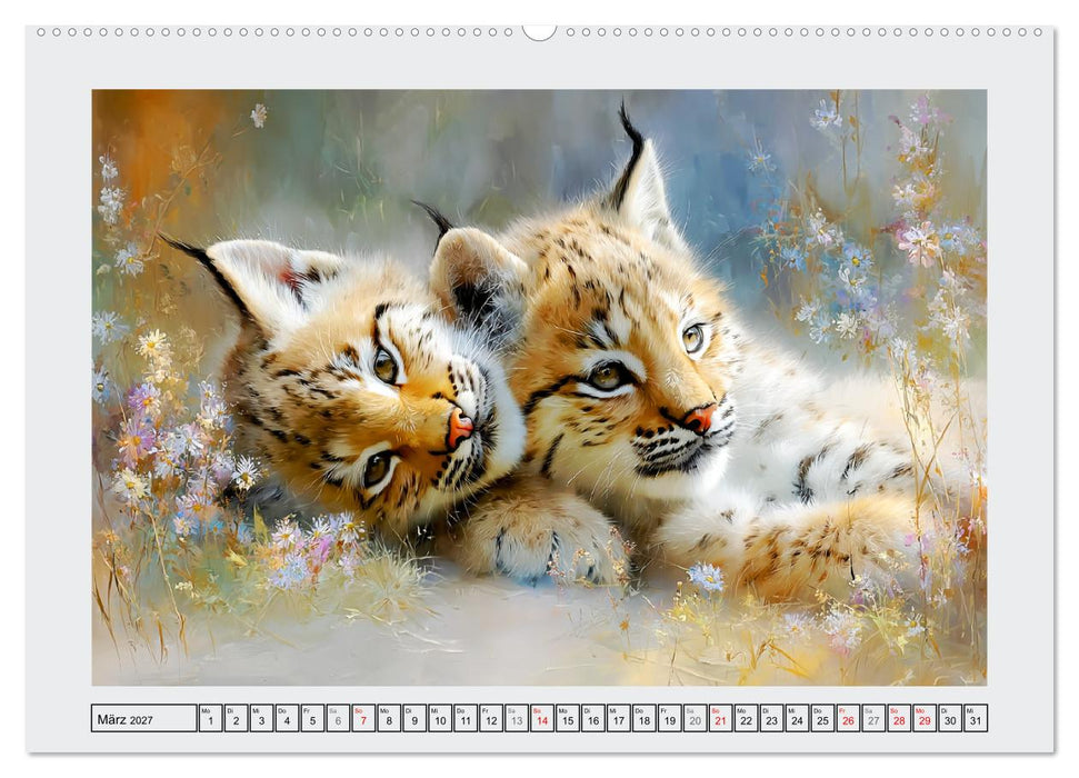 Luchse. Meister der Tarnung im Wald (CALVENDO Wandkalender 2027)