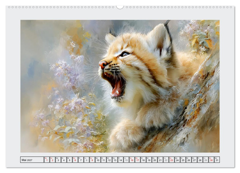 Luchse. Meister der Tarnung im Wald (CALVENDO Wandkalender 2027)
