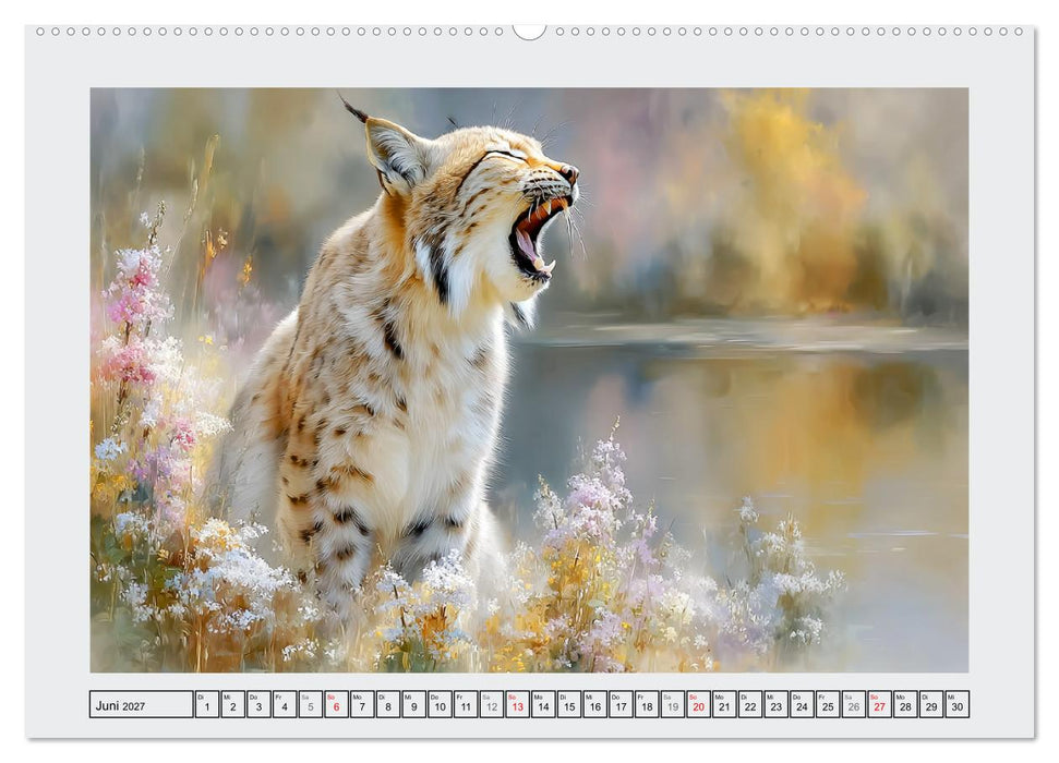 Luchse. Meister der Tarnung im Wald (CALVENDO Wandkalender 2027)