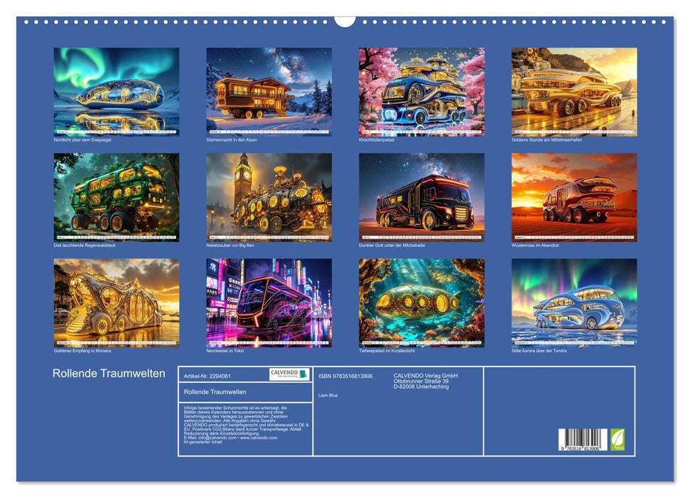 Rollende Traumwelten (CALVENDO Wandkalender 2027)