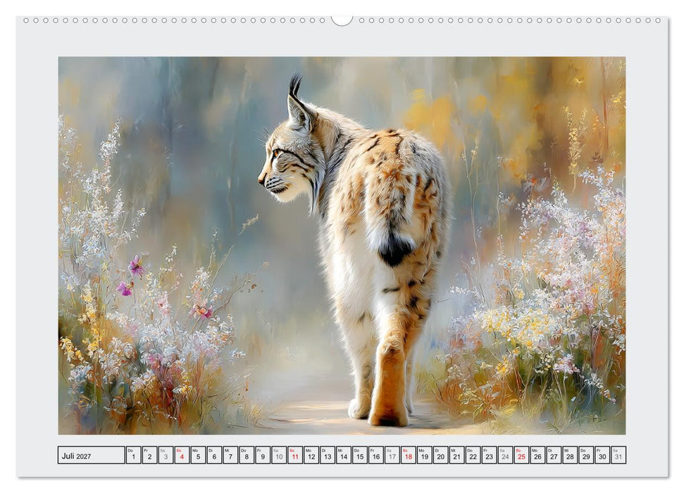 Luchse. Meister der Tarnung im Wald (CALVENDO Premium Wandkalender 2027)