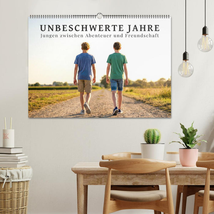 Unbeschwerte Jahre - Jungen zwischen Abenteuer und Freundschaft (CALVENDO Wandkalender 2027)