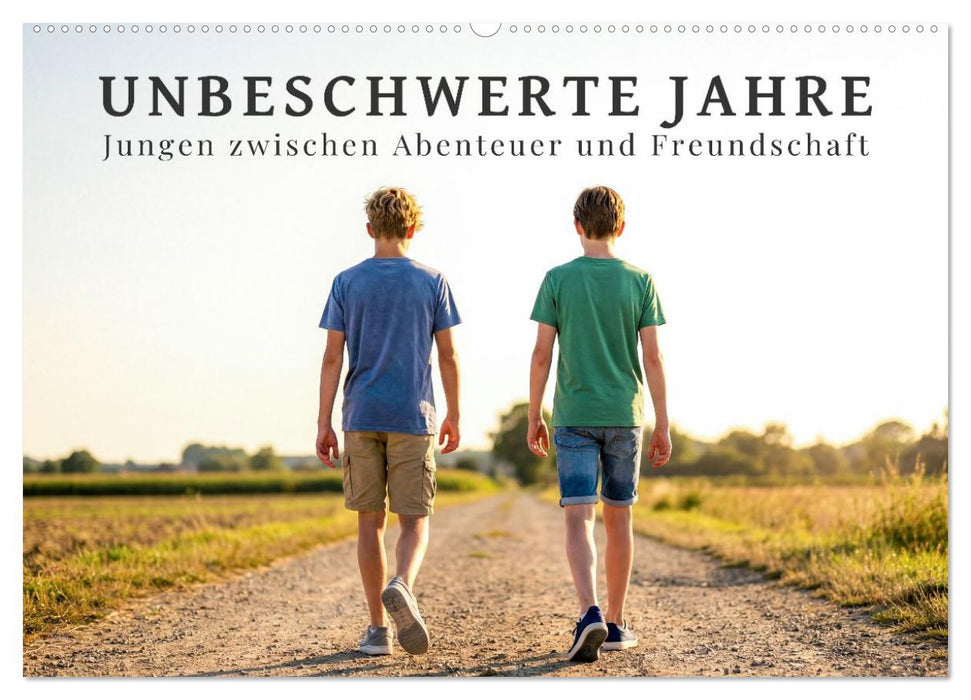 Unbeschwerte Jahre - Jungen zwischen Abenteuer und Freundschaft (CALVENDO Wandkalender 2027)