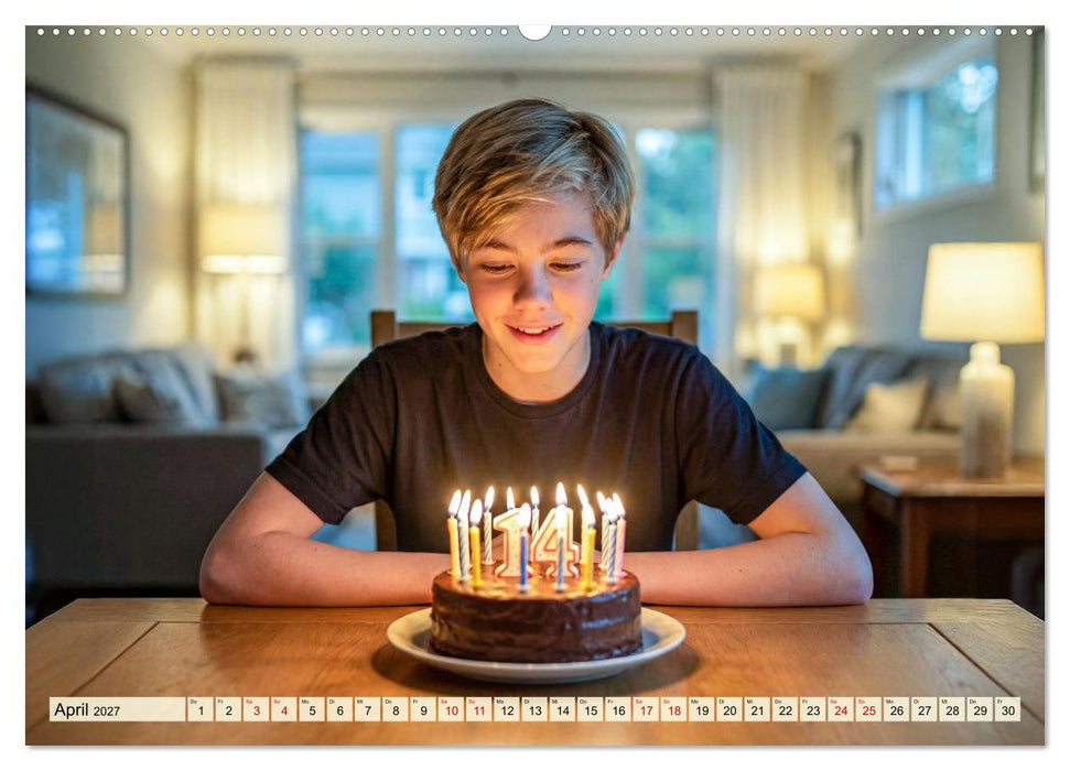 Unbeschwerte Jahre - Jungen zwischen Abenteuer und Freundschaft (CALVENDO Wandkalender 2027)