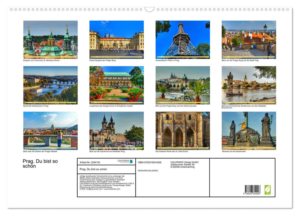 Prag. Du bist so schön (CALVENDO Wandkalender 2027)