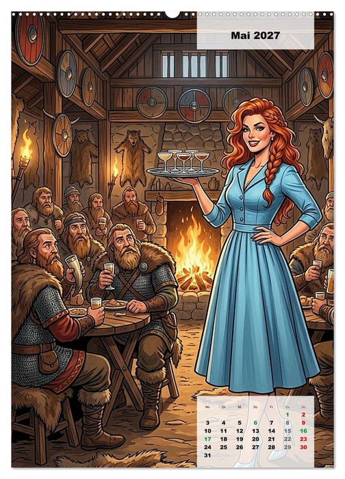 Zeitreise-Girls - Falsch gelandet (CALVENDO Wandkalender 2027)