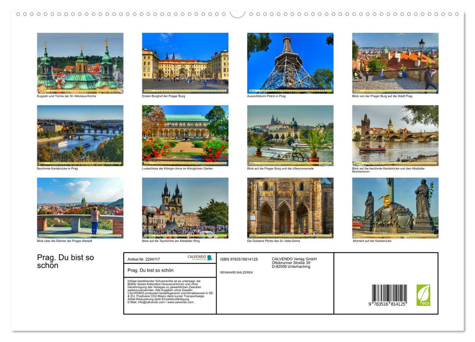 Prag. Du bist so schön (CALVENDO Premium Wandkalender 2027)