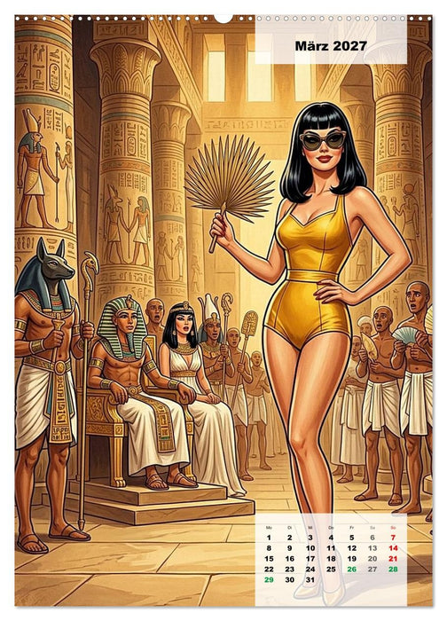 Zeitreise-Girls - Falsch gelandet (CALVENDO Premium Wandkalender 2027)