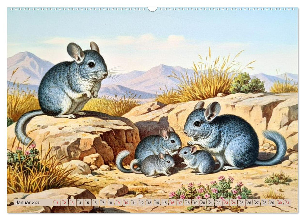 Südamerikas Tiere wie aus alten Büchern (CALVENDO Wandkalender 2027)