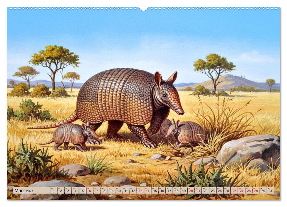 Südamerikas Tiere wie aus alten Büchern (CALVENDO Wandkalender 2027)