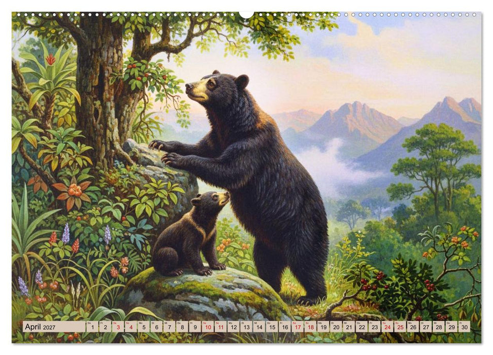 Südamerikas Tiere wie aus alten Büchern (CALVENDO Wandkalender 2027)
