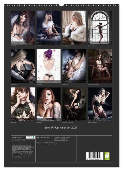 Sexy PinUp-Kalender 2027 (CALVENDO Premium Wandkalender 2027)
