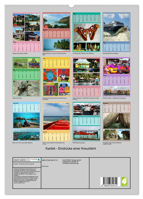 Karibik - Eindrücke einer Kreuzfahrt (CALVENDO Premium Wandkalender 2027)