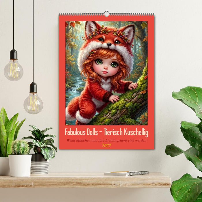 Fabulous Dolls - Tierisch Kuschellig (CALVENDO Wandkalender 2027)