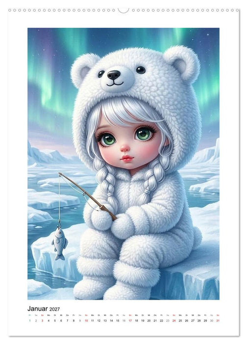 Fabulous Dolls - Tierisch Kuschellig (CALVENDO Premium Wandkalender 2027)