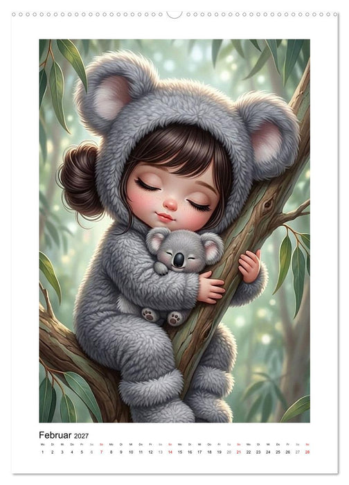 Fabulous Dolls - Tierisch Kuschellig (CALVENDO Premium Wandkalender 2027)