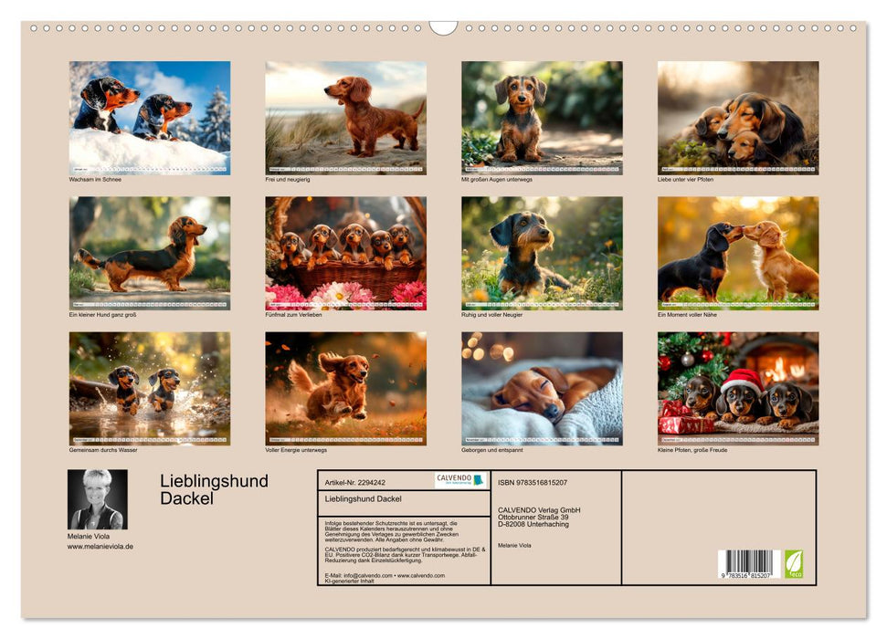 Lieblingshund Dackel (CALVENDO Wandkalender 2027)
