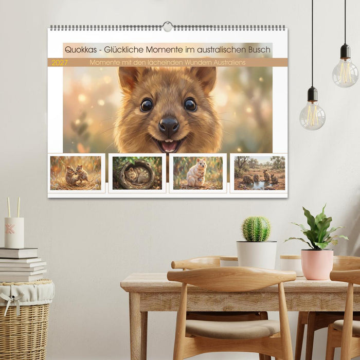 Quokkas - Glückliche Momente im australischen Busch (CALVENDO Wandkalender 2027)