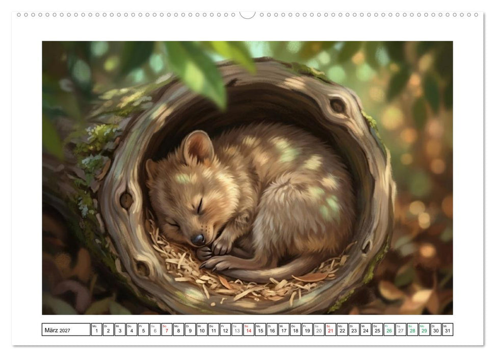 Quokkas - Glückliche Momente im australischen Busch (CALVENDO Wandkalender 2027)