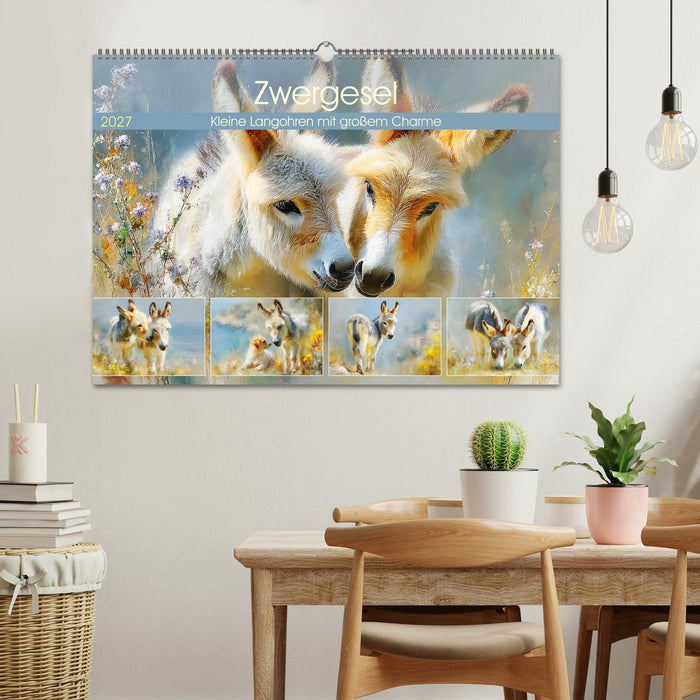Zwergesel. Kleine Langohren mit großem Charme (CALVENDO Wandkalender 2027)