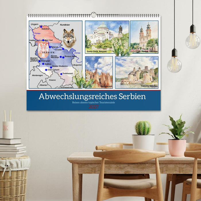 Abwechslungsreiches Serbien (CALVENDO Wandkalender 2027)