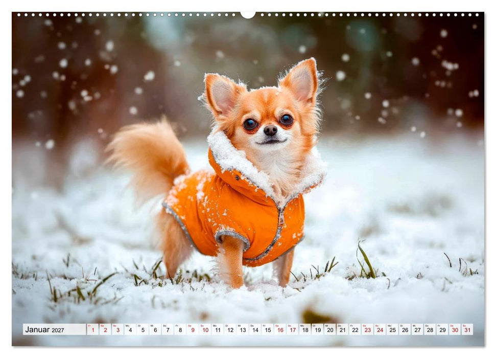 Niedliche Chihuahuas (CALVENDO Premium Wandkalender 2027)