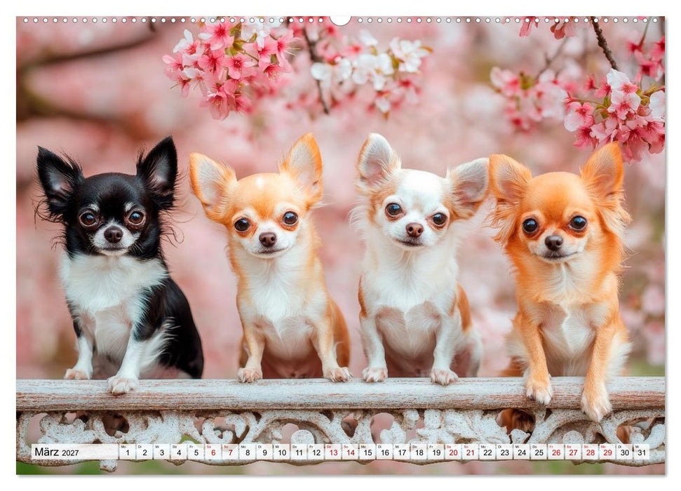 Niedliche Chihuahuas (CALVENDO Premium Wandkalender 2027)