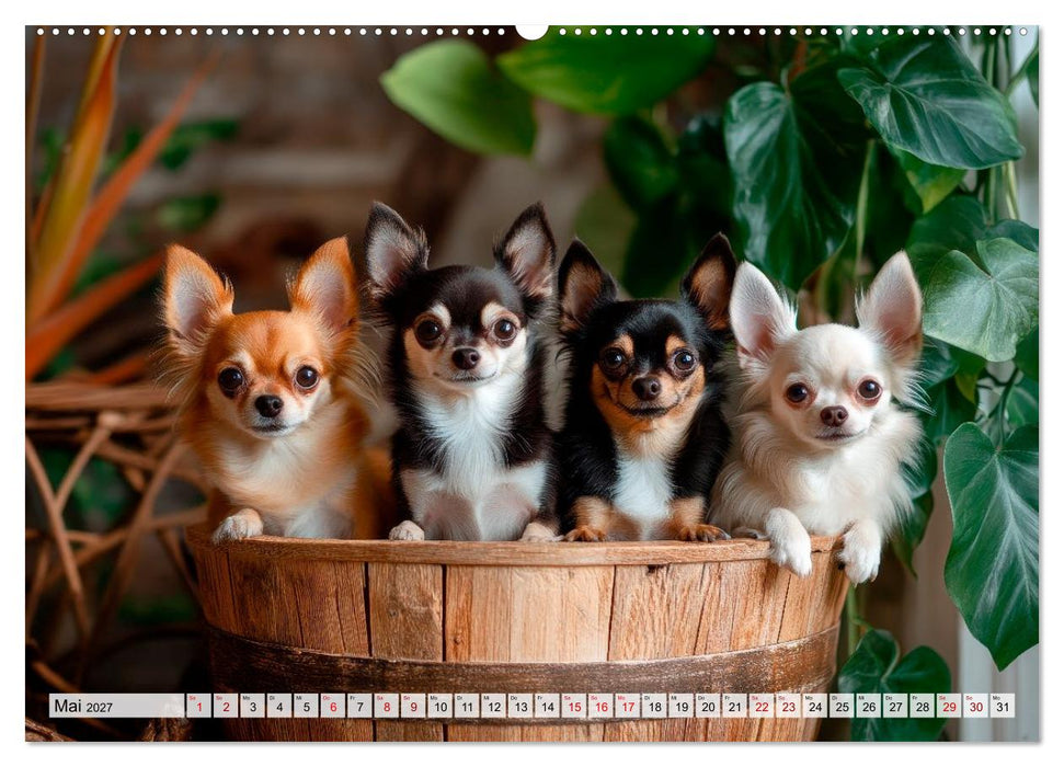 Niedliche Chihuahuas (CALVENDO Premium Wandkalender 2027)