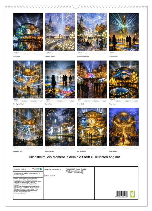 Hildesheim, ein Moment in dem die Stadt zu leuchten beginnt. (CALVENDO Wandkalender 2027)