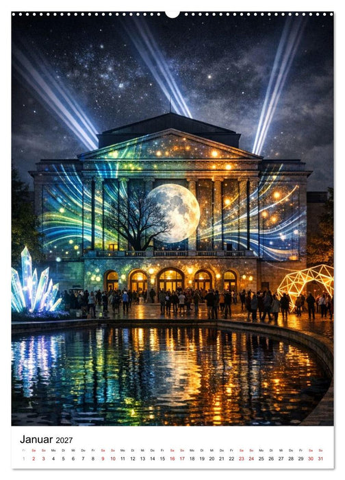 Hildesheim, ein Moment in dem die Stadt zu leuchten beginnt. (CALVENDO Wandkalender 2027)