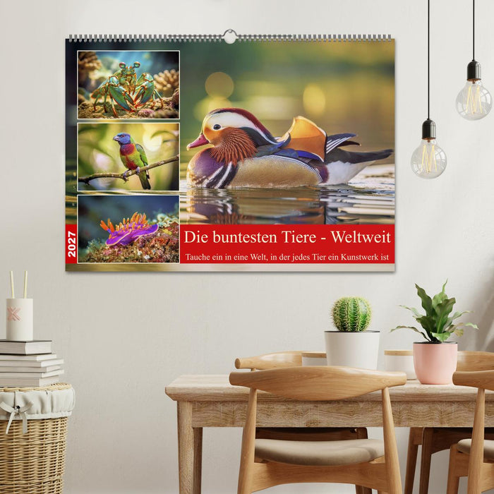 Die buntesten Tiere - Weltweit (CALVENDO Wandkalender 2027)