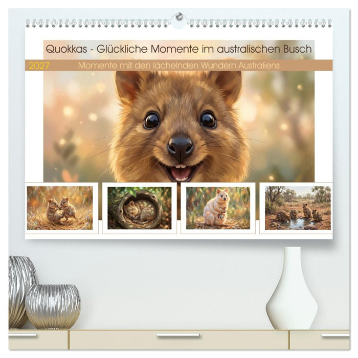 Quokkas - Glückliche Momente im australischen Busch (CALVENDO Premium Wandkalender 2027)