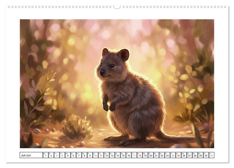 Quokkas - Glückliche Momente im australischen Busch (CALVENDO Premium Wandkalender 2027)