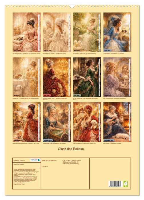Glanz des Rokoko (CALVENDO Wandkalender 2027)