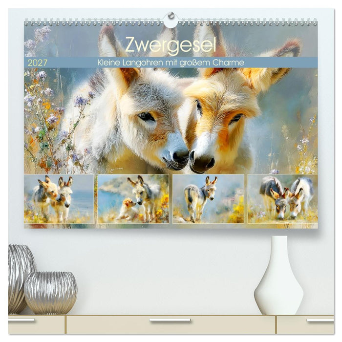 Zwergesel. Kleine Langohren mit großem Charme (CALVENDO Premium Wandkalender 2027)