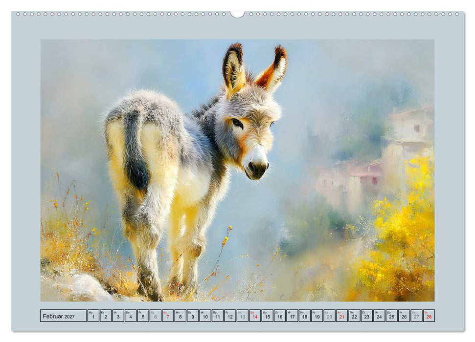 Zwergesel. Kleine Langohren mit großem Charme (CALVENDO Premium Wandkalender 2027)