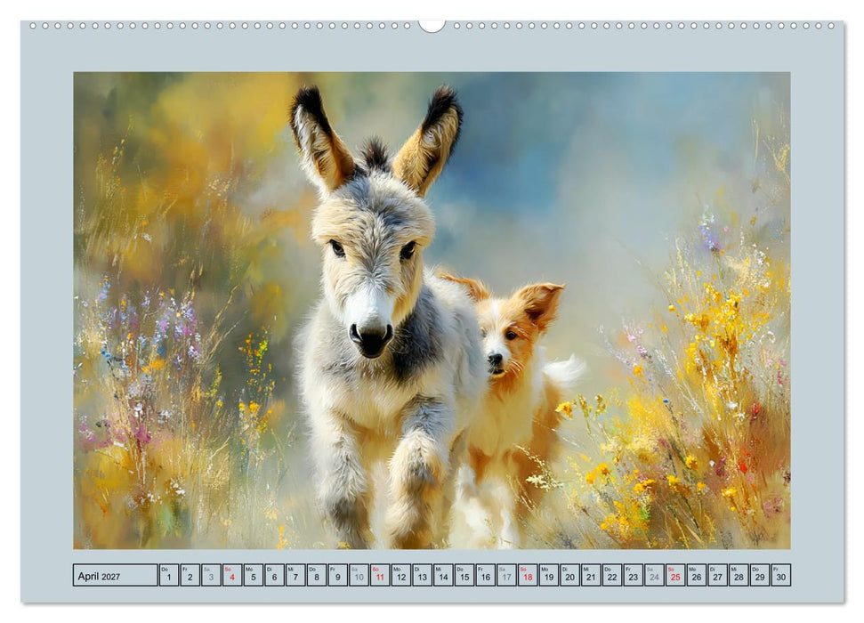 Zwergesel. Kleine Langohren mit großem Charme (CALVENDO Premium Wandkalender 2027)