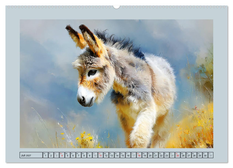Zwergesel. Kleine Langohren mit großem Charme (CALVENDO Premium Wandkalender 2027)