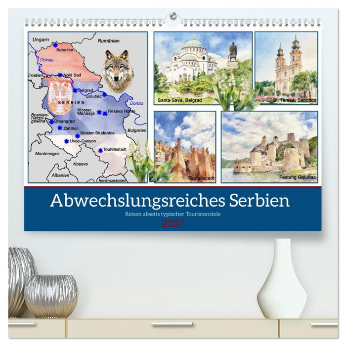 Abwechslungsreiches Serbien (CALVENDO Premium Wandkalender 2027)