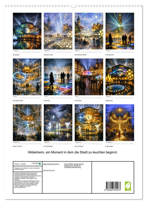Hildesheim, ein Moment in dem die Stadt zu leuchten beginnt. (CALVENDO Premium Wandkalender 2027)