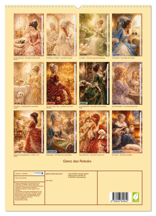 Glanz des Rokoko (CALVENDO Premium Wandkalender 2027)