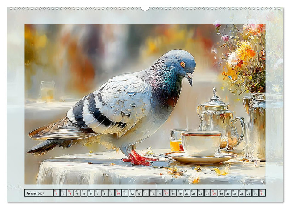 Tauben. Urbane Lebenskünstler (CALVENDO Wandkalender 2027)