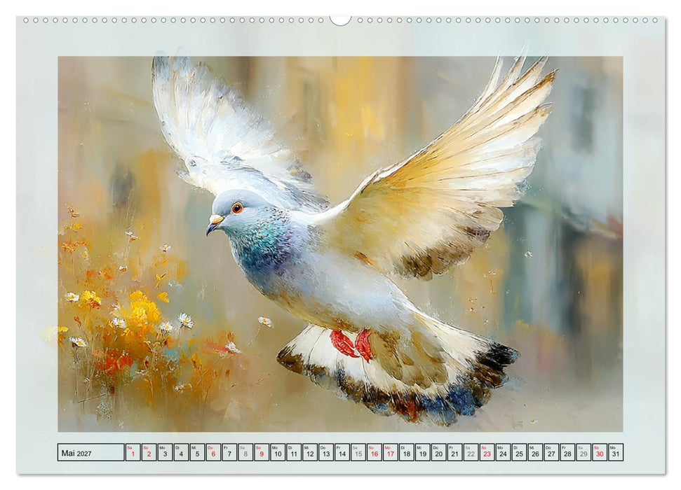 Tauben. Urbane Lebenskünstler (CALVENDO Wandkalender 2027)