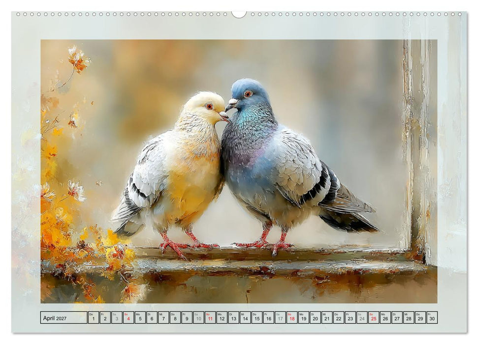 Tauben. Urbane Lebenskünstler (CALVENDO Premium Wandkalender 2027)