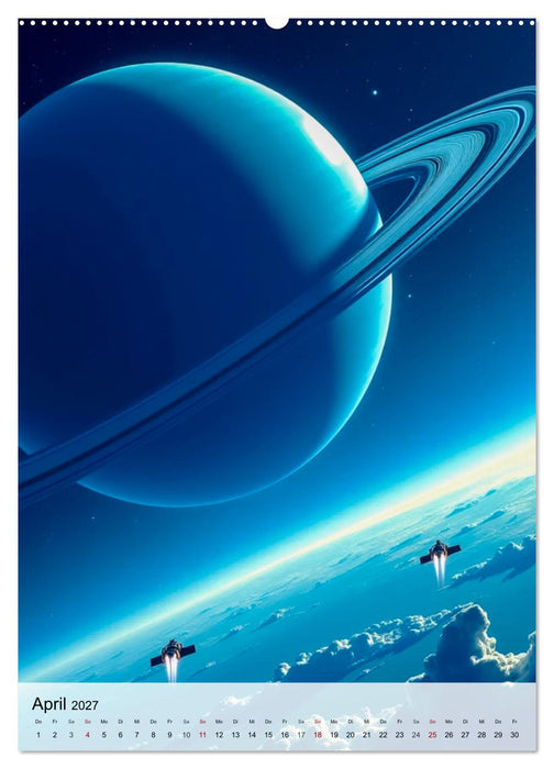 Retro Sci-Fi - Aufbruch zu neuen Grenzen (CALVENDO Wandkalender 2027)