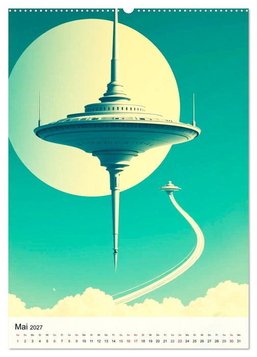 Retro Sci-Fi - Aufbruch zu neuen Grenzen (CALVENDO Wandkalender 2027)