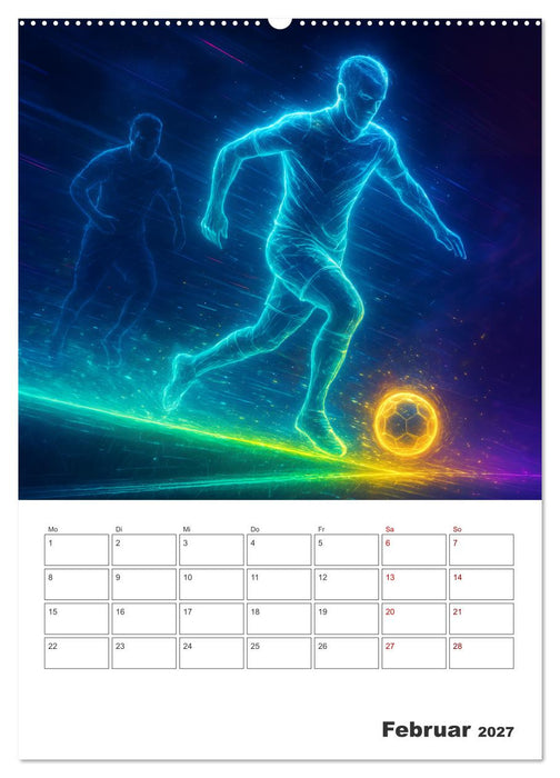Vision Fußball Licht - Kraft - Spiel (CALVENDO Wandkalender 2027)